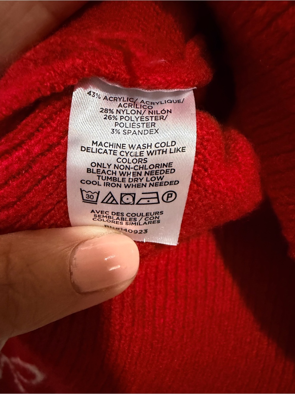 EUC Loft Red Crewneck Fair Isle Design with Bows Size Small - Picture 6 of 7